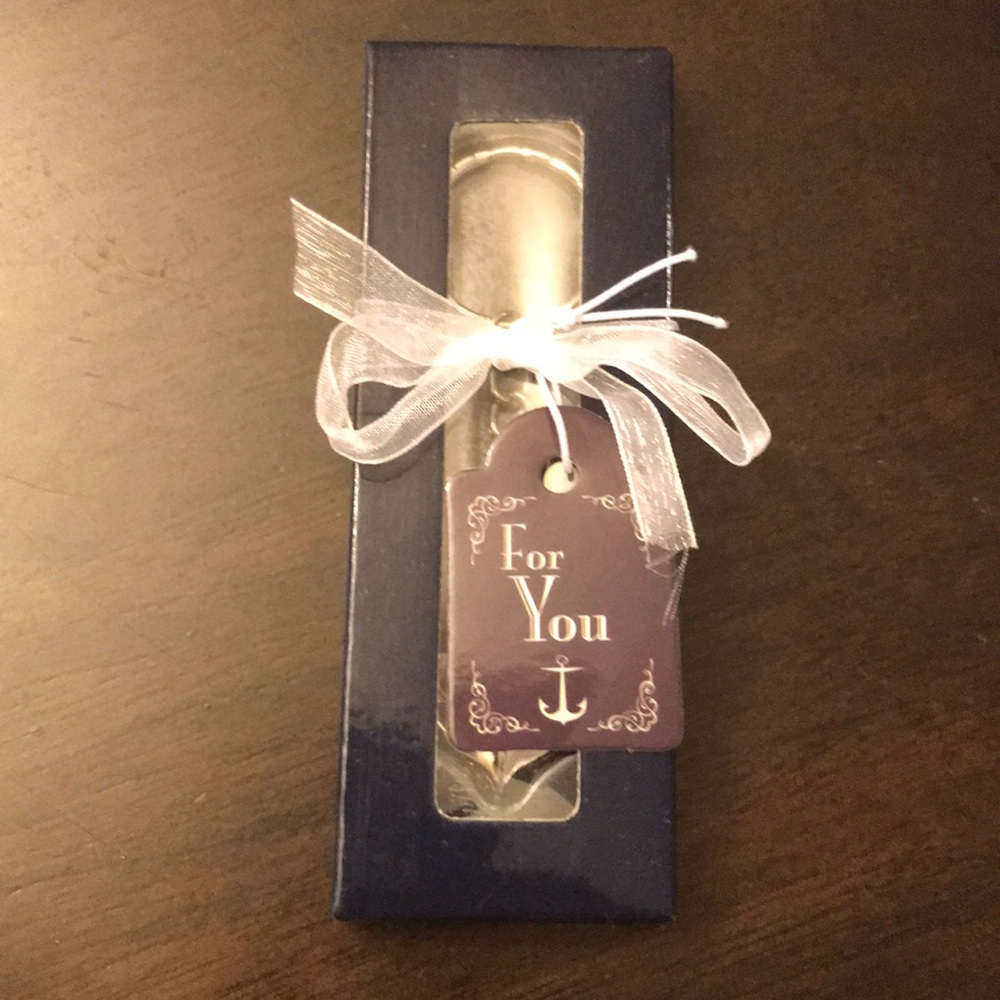 Anchor key chain Party favor for wedding/shower!